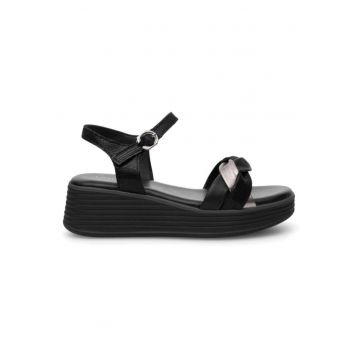 Sandale dama - 91900 -  Piele naturala - Negru