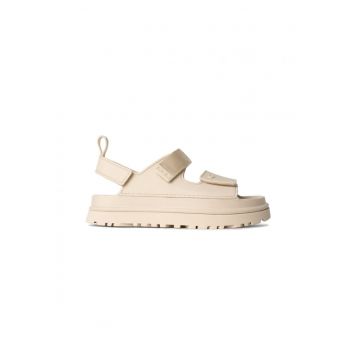 Sandale dama -  casual - poliuretan - bej