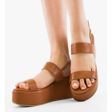 Sandale dama Deyny Camel