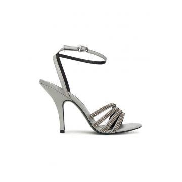 Sandale dama  model Glass Gray S702 - piele naturala - gri