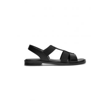 Sandale dama -  Piele naturala - Negru
