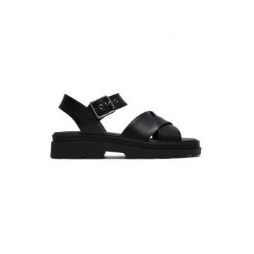 Sandale de piele Orinoco Cross - Negru stins