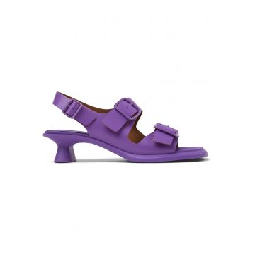 Sandale din piele Dina - Albastru lavanda