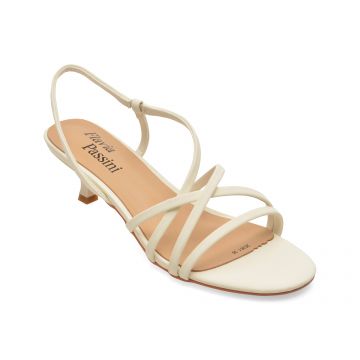 Sandale elegante FLAVIA PASSINI albe, 26261, din piele ecologica