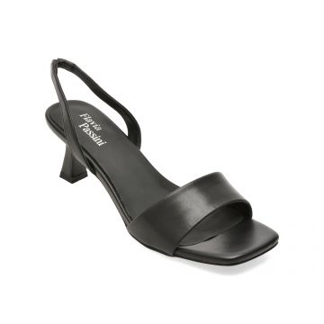 Sandale elegante FLAVIA PASSINI negre, Q4129, din piele naturala