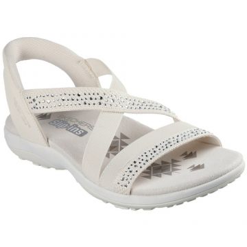 Sandale femei Skechers Reggae Slim - Summer Sparkle 163574-NAT