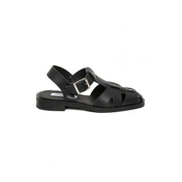 Sandale fisherman de piele - Negru