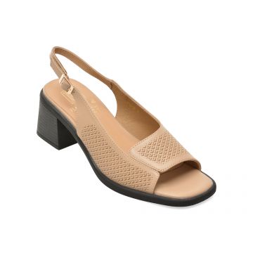 Sandale FLAVIA PASSINI bej, JH62, din piele naturala