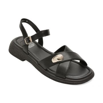 Sandale FLAVIA PASSINI negre, 82801, din piele naturala