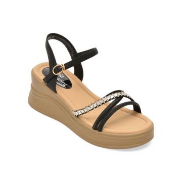 Sandale FLAVIA PASSINI negre, 880835, din piele ecologica