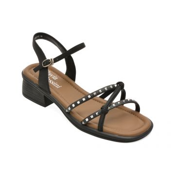 Sandale FLAVIA PASSINI negre, 880850, din piele ecologica