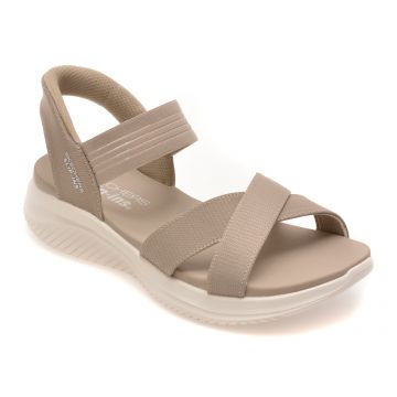 Sandale SKECHERS gri, 119975, din material textil