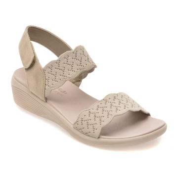 Sandale SKECHERS gri, 163165, din material textil