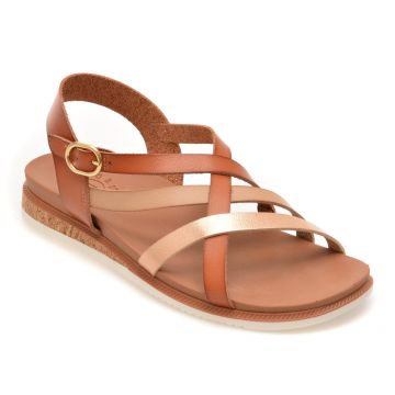 Sandale SKECHERS maro, 114709, din piele ecologica