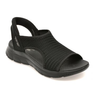 Sandale SKECHERS negre, 119519, din material textil