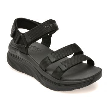 Sandale SKECHERS negre, 119828, din material textil