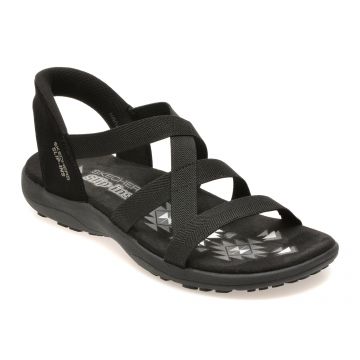 Sandale SKECHERS negre, 163460, din material textil
