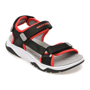Sandale SKECHERS negre, 407013L, din material textil