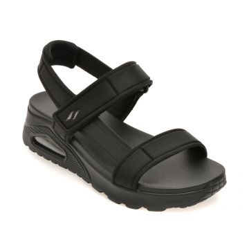 Sandale SKECHERS negre, UNO, din material textil