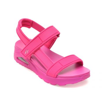Sandale SKECHERS roz, UNO, din material textil