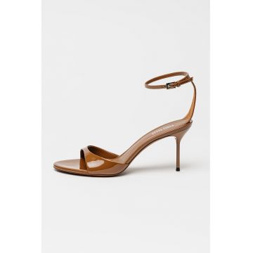 LSandale de piele cu toc stiletto idia - Maro
