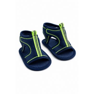 Sandale bebe bleumarin tip sport cu scai - usoare si flexibile pentru vara