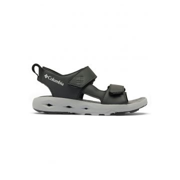 Sandale copii -  piele ecologica - negru - material sintetic - sistem inchidere Velcro