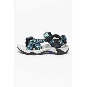 Sandale cu inchidere velcro pentru drumetii Hamal - Verde/Bleumarin