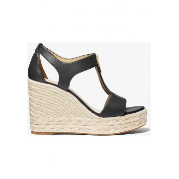 Sandale cu platforma -  Piele naturala - Negru - Negru