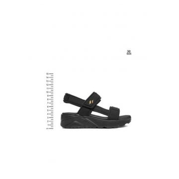 Sandale dama - 310372L -  Textil - Negru - Negru