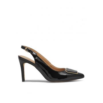 Sandale dama -  590558830227835 - Piele naturala/Piele lacuita - Negru