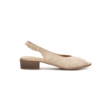 Sandale dama - 72909 -  Piele naturala - Bej