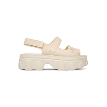 Sandale dama -  bej - material sintetic - sistem inchidere Velcro