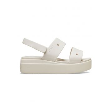 Sandale dama -  bej - material sintetic
