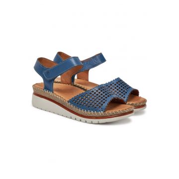 Sandale dama  model Blau 05 - piele naturala - albastru