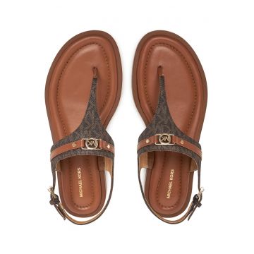 Sandale dama -  Piele ecologica - Maro -