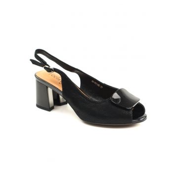 Sandale dama piele naturala 26 537 02 - Negru