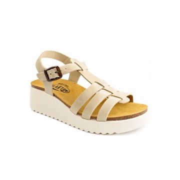 Sandale dama piele naturala 336444 - Bej