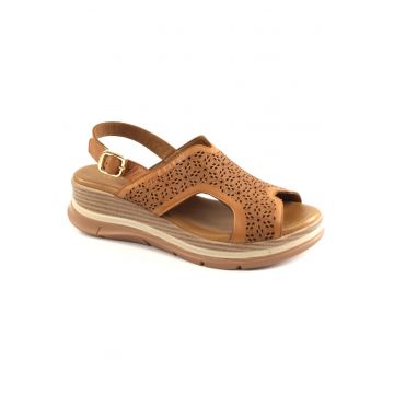 Sandale dama piele naturala D22 S627 - Maro