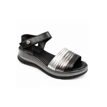 Sandale dama piele naturala D22 S629 - Negru