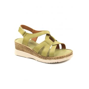 Sandale dama piele naturala D72 717 - Verde