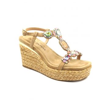 Sandale dama piele naturala V265506 - Bej