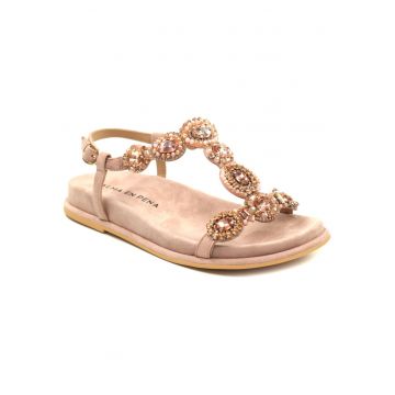 Sandale dama piele naturala V267106 - Roz