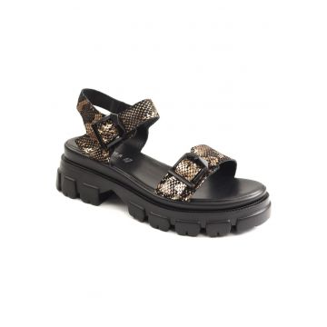 Sandale dama piele naturala V4VA60002C O7 I - Negru