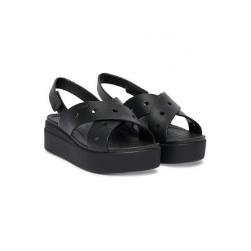 Sandale dama -  plastic - negru -