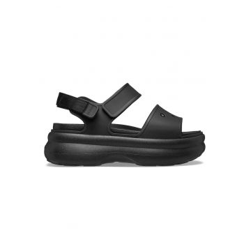 Sandale dama -  sintetic - negru -