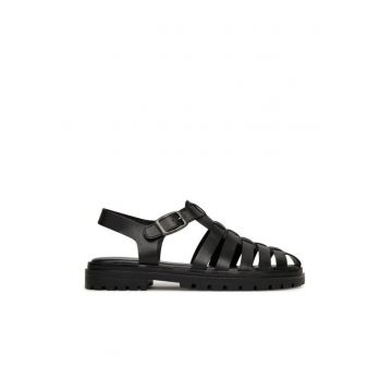 Sandale dama -  WI34-23568-03 - piele naturala - negru