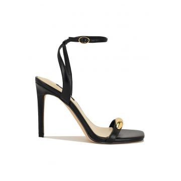 Sandale din piele ecologica cu toc stiletto Props - Negru
