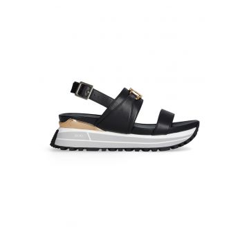 Sandale din piele - Negru
