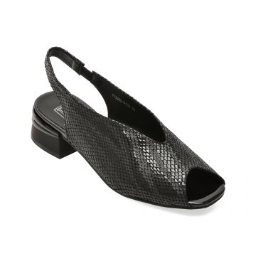 Sandale elegante FLAVIA PASSINI negre, 1325G13, din piele intoarsa
